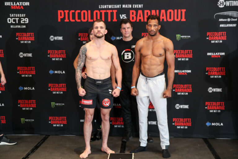 BELLATOR MMA 287: Piccolotti vs. Barnaoui Weigh-In Results