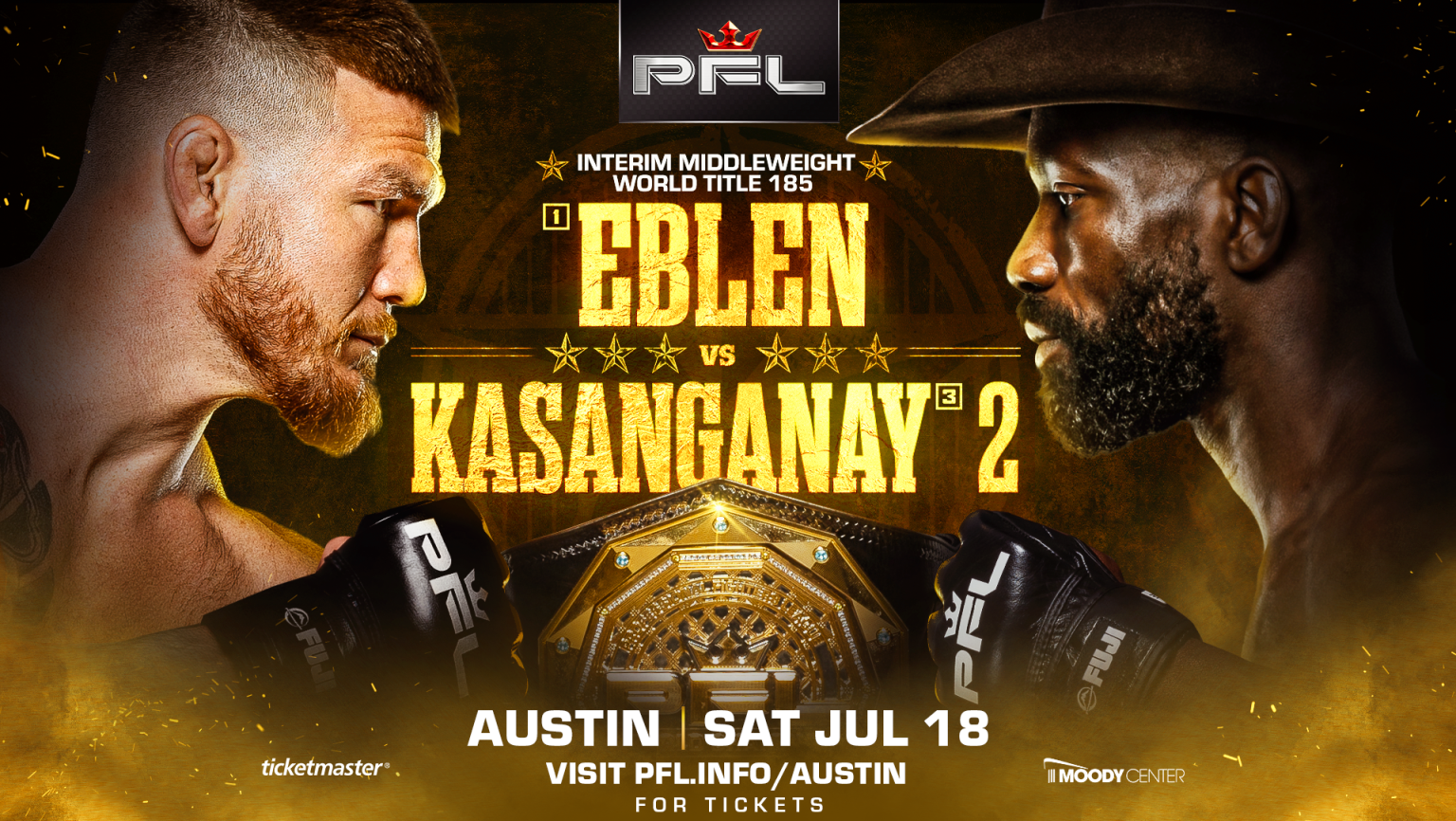 Johnny Eblen Gets Title Rematch Opportunity Against Impa Kasanganay at PFL Austin