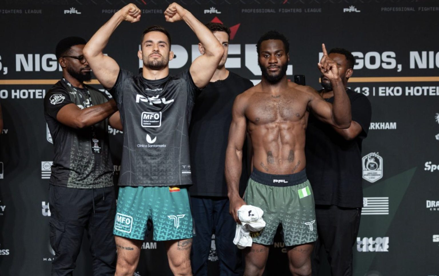 Patrick Ocheme and Octave Ayinda Official for PFL Africa Lightweight Tournament Clash